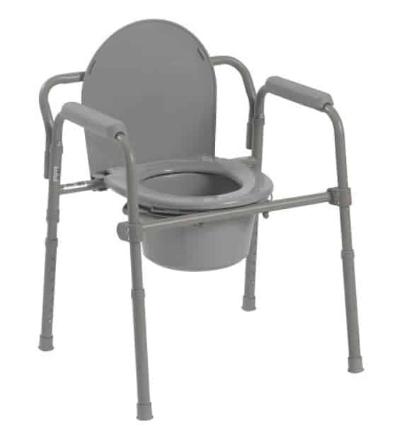 Folding Steel Commode