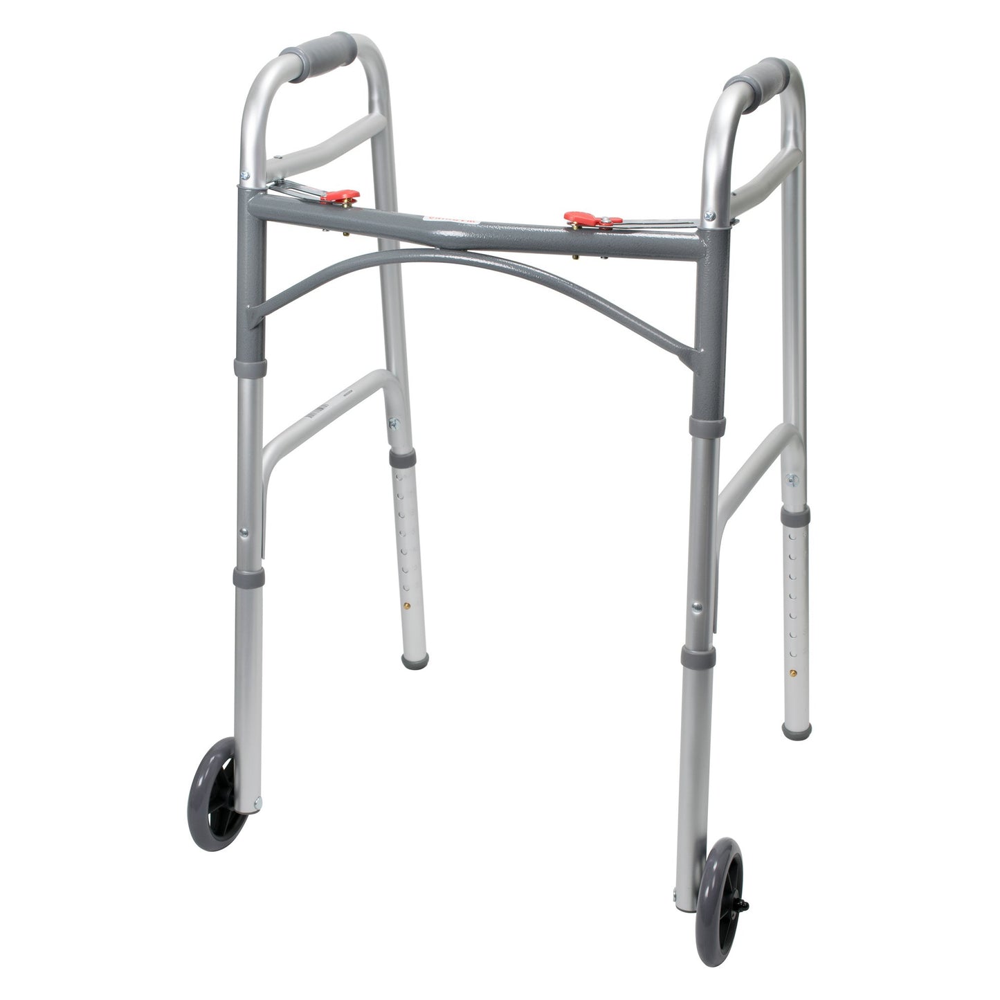 Dual Release Folding Walker with Wheels