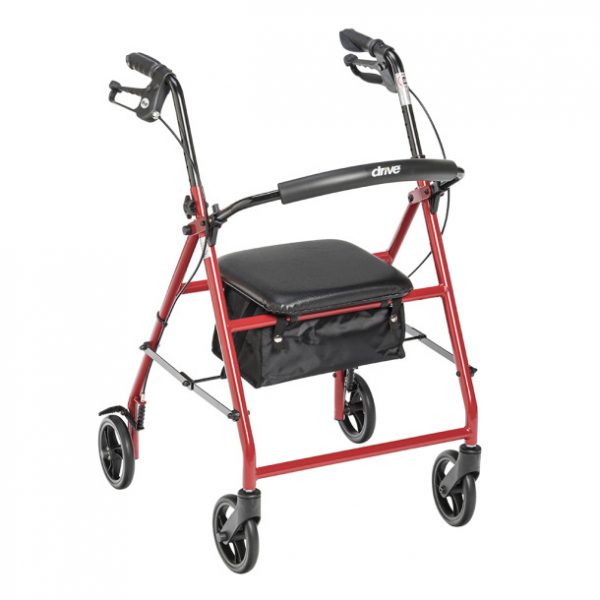 Aluminum Rollator, 6″ Casters