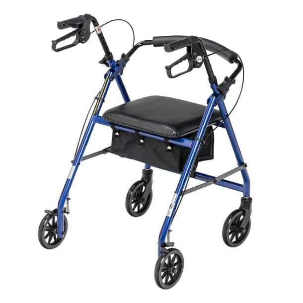 Aluminum Rollator, 7.5″ Casters