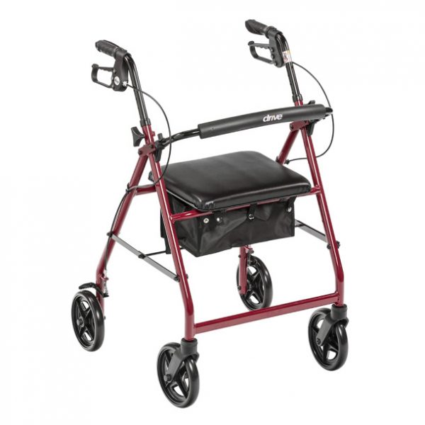 Aluminum Rollator, 7.5″ Casters