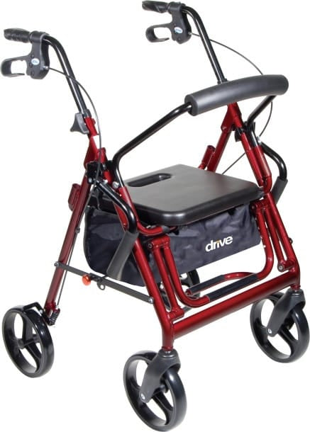 Duet Rollator/Transport Chair, 8″ Casters